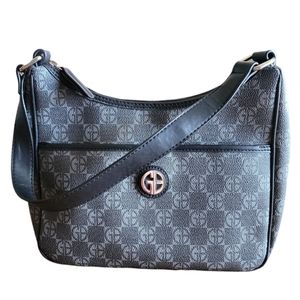 Giani Bernini Grey and Black Shoulder Bag